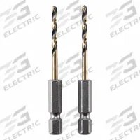 DEWALT Hex Shank Drill Bit: 7/64", 118° Chisel Point, Black & Gold HSS, Impact Rated, 2 PK (MPN DWA5007). Key specifications — attr1234973: Impact Rated; attr1234966: DEWALT; attr1234978: 0.1094.