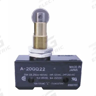 OMRON Snap Action Switch: Roller Plunger Actuator, 1NO/1NC - Roller-Plunger Snap-Action Switches