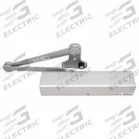PDQ Door Closer: Parallel Mounting Type, Grade 2 - Medium Duty, Aluminum, 13 in Lg, 2 in Wd (MPN 5501 BC DS 689). Key specifications — Manufacturer Part Number: 5501 BC DS 689; Brand: PDQ; Closer Series: 5500; Closer Type: Non-Hold Open; Compatible with Series: 1450; Location Use: Interior/Exterior; Spring Type: Adjustable; Product Type: Door Closer.