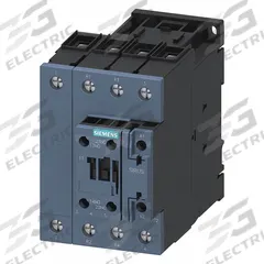 SIEMENS IEC Power Contactor: Non-Reversing, 4 Poles, 2NO/2NC Contacts, 40 A, 120V AC Coil (MPN 3RT25351AK60). Key specifications — Brand: SIEMENS; Integrated Surge Suppression: No.