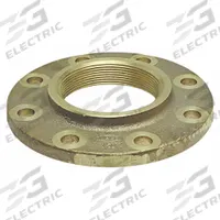 NIBCO Sweat Fitting Adapter: 3 in Pipe x 3 in Pipe, FNPT x Flange, Drain/Vent, Bronze (MPN B515406)