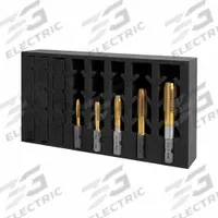 HOLEMAKER TECHNOLOGY Impact Tap Set: 8 Pc, 6H, TiN Coated High Speed Steel (MPN 308010-SET1). Key specifications — attr1300563: M10 Impact Tap; attr1300542: HOLEMAKER TECHNOLOGY.
