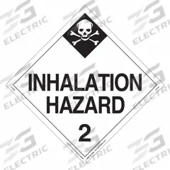 LABELMASTER Inhalation Hazard Placard: Inhalation Hazard 2, 10 3/4 in x 10 3/4 in, 25 Labels, 25 PK (MPN Z-PL28). Key specifications — Brand: LABELMASTER; Message: Inhalation Hazard 2.