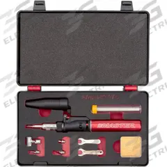 MASTER APPLIANCE Butane Soldering Iron Kit: ProIron Soldering Iron Kit, Soldering Iron Kit (MPN PI-40SIK). Key specifications — Run Time: 75 min; Ignition Type: Self-Igniting; Manufacturer Part Number: PI-40SIK; Brand: MASTER APPLIANCE.