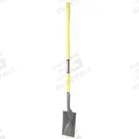 WESTWARD Garden Spade: Steel Blade, 14 ga, Straight Handle Type, Fiberglass Handle (MPN 12V168). Key specifications — Blade Color: Black; Handle Color: Yellow; Blade Material: Steel.