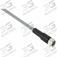 Cordset: M8 Female Straight X Bare Wire, 4 Pins, Gray, PVC, 5 m Cable Lg, 18 AWG Wire Size (MPN XZCPV0941L5). Key specifications — Cable Jacket Color: Gray; End 1 Mounting Orientation: Straight; End 1 Gender: Female; End 1 Connection Type: M8; Cable Jacket Material: PVC; Brand: TELEMECANIQUE SENSORS; IP Rating: IP67; End 2 Connection Type: Bare Wire.