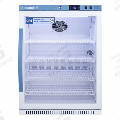 ACCUCOLD Controlled Room Temperature Cabinet: 115V AC, 68°F to 77°F, 23 3/8 in Overall Wd - Controlled Room Temperature Cabinets