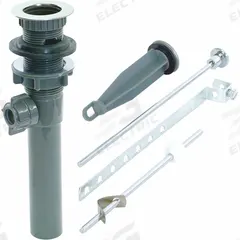 APPROVED VENDOR Drain Assembly: Plastic, Chrome, 2 1/4 in Overall Dia, Slip, 2 1/4 in Pipe Dia (MPN 10908). Key specifications — Product Type: Drain Assembly; Brand: APPROVED VENDOR; Finish: Chrome; Material: Plastic.