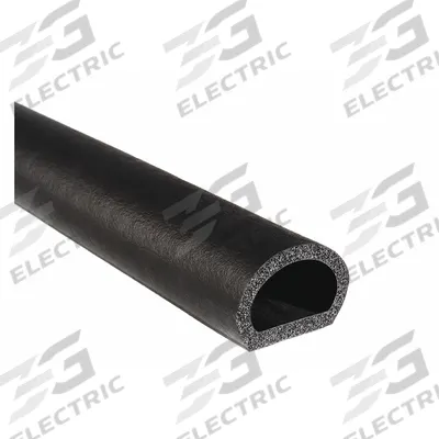 TRIM LOK Seal: D-Shaped, Self-Adhesive Mounting, Std, EPDM, 125 ft Overall Lg - D-Section Foam Rubber Seals