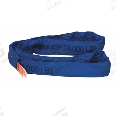 STREN-FLEX SIMIAN GT Round Sling: Type 5, Polyester, Nylon, 10 ft Sling Lg - Abrasion-Resistant Endless Round Slings