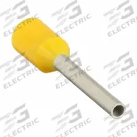 PANDUIT Wire Ferrule: 24 AWG Max Wire Size, Holds 1 Wire, Yellow, Polypropylene, 0.04 in Ferrule Dia (MPN FSD73-6-D). Key specifications — Brand: PANDUIT.