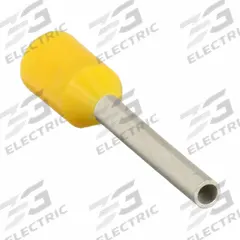 PANDUIT Wire Ferrule: 24 AWG Max Wire Size, Holds 1 Wire, Yellow, Polypropylene, 0.04 in Ferrule Dia (MPN FSD73-6-D). Key specifications — Brand: PANDUIT.