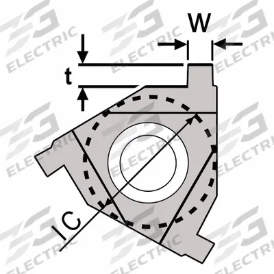 ULTRA-DEX USA Parting and Grooving Insert: 3IR NG W.031 (MPN 913-000-013) - Machining