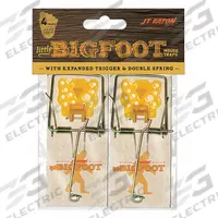 JT EATON Mouse Trap: Snap Trap, 1/4 in Overall Ht, 2 in Overall Wd, Wood, 4 PK (MPN 406XT). Key specifications — Color: Beige/Orange; Material: Wood; Brand: JT EATON.