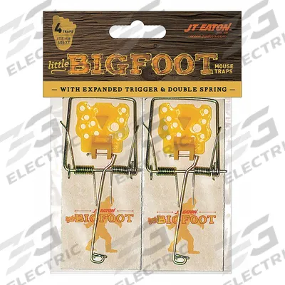 JT EATON Mouse Trap: Snap Trap, 1/4 in Overall Ht, 2 in Overall Wd, Wood - Rodent Traps