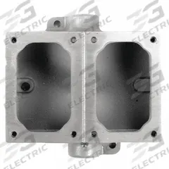 APPLETON ELECTRIC Mounting Body: 2 Gangs, Iron, 1 in Hub Size, Feed Through, 7 in Overall Ht (MPN EDSC372). Key specifications — Brand: APPLETON ELECTRIC; Hub Type: Feed Through.