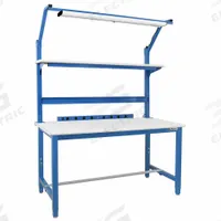 BENCHPRO Workbenches: Adj Ht, Laminate, 72 in x 30 in, 6,700 lb Overall Load Capacity, Blue (MPN KDC-6). Key specifications — Brand: BENCHPRO; Height Adjustability: Adjustable Height.