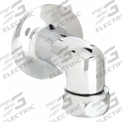CHICAGO FAUCETS Supply Arm: Manual Faucets, Supply Arm, Single-Bend, Brass, Chrome - Faucet Spout Extensions