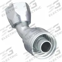 AEROQUIP Hydraulic Crimp Fitting: Steel x Steel, 45° Elbow, -4 For Hose Dash Size, JIC x Crimp (MPN 1AA5FJA4). Key specifications — Fitting Gender: Female x Genderless; Fitting Connection Type: JIC x Crimp; Thread Size: 1/2"-20; For Hose Dash Size: -4; Brand: AEROQUIP.