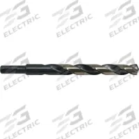 CLE-LINE Reduced Shank Drill Bit: 13/32", 135° Split Point, Black & Gold HSS, 3-Flats Shank (MPN C18115). Key specifications — attr1225567: 0.4063.