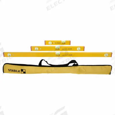 STABILA Magnetic Torpedo Pro-Set,1ft,2ft,4ft.: Level & Plumb, Torpedo, 0, Top & Side Read - Level Sets