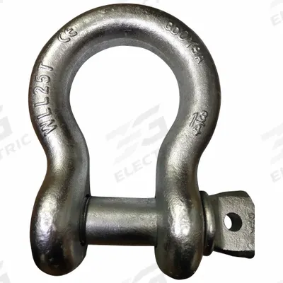 APPROVED VENDOR Anchor Shackle: Anchor Shackle, 50,000 lb Working Load Limit, Carbon Steel - Anchor Shackles for Lifting