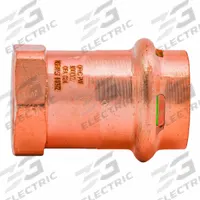 QUICKFITTING SUREPRESS Crimp Adapter Fitting: 3/4 in CTS x 1/2 in Pipe size, Press-fit x FNPT (MPN SPWF21R). Key specifications — Brand: QUICKFITTING SUREPRESS; Broad - Material for Bullet: Copper Or Bronze; Brand - Broad: QUICKFITTING SUREPRESS.