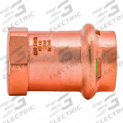 QUICKFITTING SUREPRESS Crimp Adapter Fitting: 3/4 in CTS x 1/2 in Pipe size, Press-fit x FNPT (MPN SPWF21R). Key specifications — Brand: QUICKFITTING SUREPRESS; Broad - Material for Bullet: Copper Or Bronze; Brand - Broad: QUICKFITTING SUREPRESS.