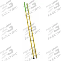 LOUISVILLE LADDER Straight Ladder: 16 ft Ladder Size, Fiberglass, 375 lb Load Capacity, 34 lb Wt (MPN FE8916). Key specifications — Color: Green; Brand: LOUISVILLE LADDER; Included Features: Side Rail Bumpers; Shoe Type: Slip-Resistant.