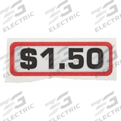 GREENWALD IND Coin Slide Decal: 00-9104-25 - Assorted Brand Washing Machine & Dryer Parts