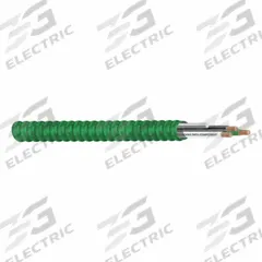 SOUTHWIRE Metal Clad Cable: 12 AWG, 2 Conductors, Solid, 1,000 ft, 600 V Volt, MC-HCF (MPN 55554302). Key specifications — Grounding Conductor Insulation Color: Green; Brand: SOUTHWIRE.