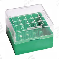 Freezer Box: 130 mm Overall Lg, 130 mm Overall Wd, Resin (MPN W651703-G). Key specifications — Material: Resin; Product Type: Freezer Box; Brand: WHEATON.