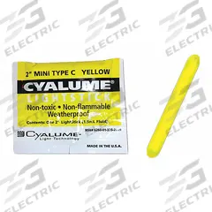 CHEMLIGHT BY CYALUME TECHNOLOGIES Lightstick: NSN 6260-01-335-2869, Yellow, 2 in Overall Lg, 50 PK (MPN 9-28690PF). Key specifications — Color: Yellow; Brand: CHEMLIGHT BY CYALUME TECHNOLOGIES; Includes: NSN 6260-01-335-2869.