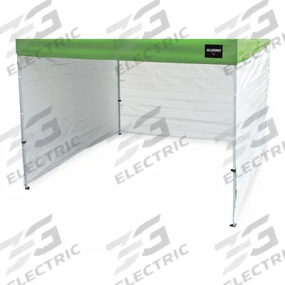 ALLEGRO Side Wall Kit: 10 ft x 10 ft x 6 ft, White, Polyester - Manhole Shelters