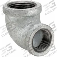 APPROVED VENDOR Metal Pipe Elbow: 90° Elbow, 2 in x 1 1/2 in, Malleable Iron (MPN 5P816)