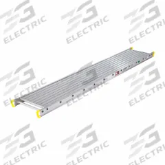 WERNER Scaffolding Stage (MPN 2624). Key specifications — Color: Silver; Series: 2600; Brand: WERNER; Deck Material: Aluminum; Frame Material: Aluminum.