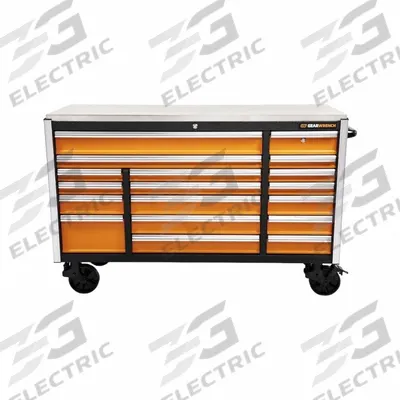 GEARWRENCH Tool Cabinet: 73 1/8 in W x 24 in D x 47 in H, 18 Drawers - Heavy-Duty Rolling Tool Cabinets