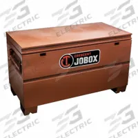 CRESCENT JOBOX Tradesman Chest: 24 in W x 48 in D x 27 1/2 in H, 18.3 cu ft, Padlock, Brown (MPN CJB637990). Key specifications — attr1116233: Brown; attr1116253: CRESCENT JOBOX; attr1222022: Padlock - Lock not included.