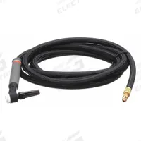 LINCOLN ELECTRIC TIG Torch: Air-Cooled, PTA-9, 12 1/2 ft, Rubber, 1-Piece, 9F (MPN K1781-9). Key specifications — Brand: LINCOLN ELECTRIC; Manufacturer Part Number: K1781-9; Neck Type: Flexible; Power Cord Material: Rubber; Gas Valve (Table): Without.