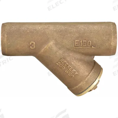 KECKLEY Y Strainer: 3 in, Sweat, Perforated, 0.0469 in Screen Size, Bronze - Bronze Y Strainers