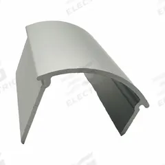 HADRIAN Headrail End Cap: Aluminum, Anodized Aluminum, 1 3/4 in Overall Ht, 1 1/4 in Overall Wd (MPN 607220). Key specifications — Compatible Partition Material: Metal; Finish: Anodized Aluminum; Component Type: Headrail End Cap; Brand: HADRIAN.