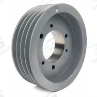 APPROVED VENDOR V-Belt Pulley: B62, 4 Groove, 6.55 in OD, Bushed Bore, SD, Quick Detachable (MPN 624B). Key specifications — Pulley Industry Number: B62; Pitch Diameter: 5.8 in (4L, A); For Belt Section (broad, with similar types): 4L, A, or AX.