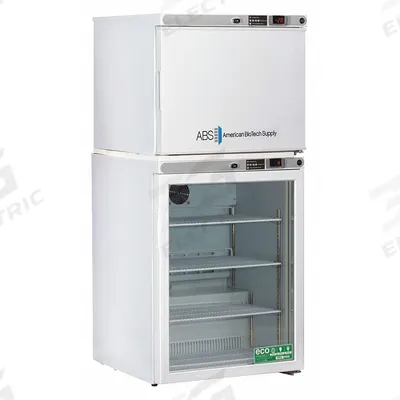 AMERICAN BIOTECH SUPPLY Refrigerator and Freezer: 5.2 cu ft Refrigerator Capacity, 2 Doors - General Purpose Lab Refrigerator-Freezers