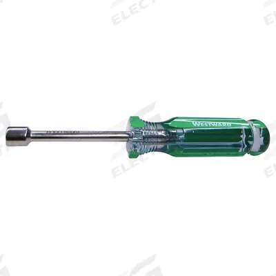 WESTWARD Hollow Round Shank Nut Driver: Straight, SAE, Without Magnetized Tip, Std - Standard Nut Drivers