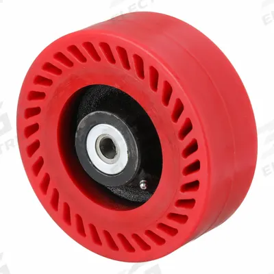 APPROVED VENDOR Caster Wheel: 8 in Wheel Dia., 3 in Wheel Wd, Polyurethane - Shock-Absorbing Polyurethane Tread on Iron Core Wheels