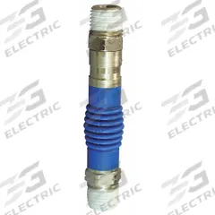 HANSEN Flex Air Fitting: 3/8 in Pipe Size, (M)NPT x (M)NPT (MPN FA37M37M)