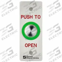 ESSEX Exit Push Button: 4 1/2 in Ht, 1 1/4 in Dp, 1 3/4 in Wd, Gray, Gray – Stainless Steel, Gray (MPN PEB-1SO). Key specifications — Color: Gray; Product Type: Exit Push Button; Operation Type: Push Button; ADA Compliant: No; Brand: ESSEX.