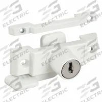 PRIME-LINE Window Lock: Sweep Lock, Handle Included, Non-Handed, 1 3/32 in Overall Lg, Sash, White (MPN U 9933). Key specifications — Brand: PRIME-LINE; For Use With: Double-Hung Windows; Finish: Enamel Coated; Color: White; Handing Orientation: Non-Handed; Mounting Location: Sash; Product Type: Window Lock.