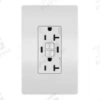 USB Receptacle: Duplex, 5-20R, 2 USB Ports, USB Type C, White, 125V AC, 20 A, GFCI (MPN 2097TRWRUSBCCW). Key specifications — Brand: LEGRAND.