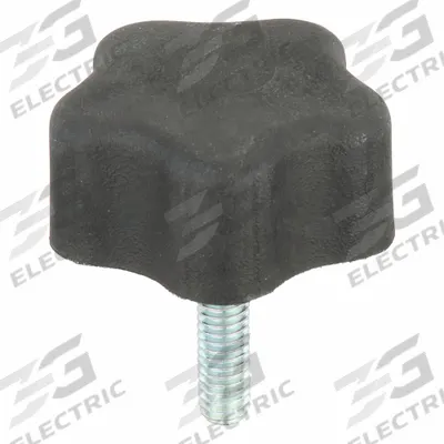 INNOVATIVE COMPONENTS Hand Knob: 5 Point, Plastic w/ Steel Thread, 5/16"-18 Thread - 5-Arm Knobs with Threaded Stud